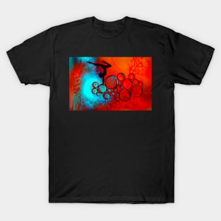 "Balancing Beauty" - Fluid Art Photography T-Shirt